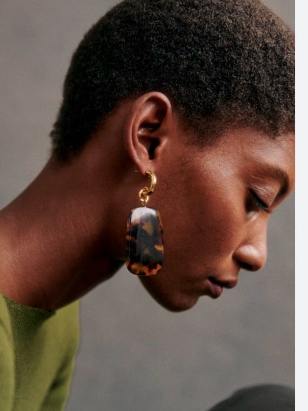 Sezane Joao Earrings Tortoiseshell - Size TU